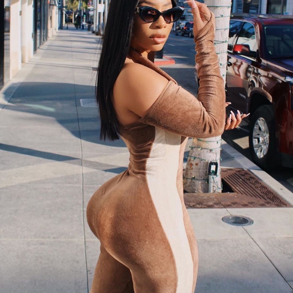 Bad Society Club Brown Corduroy Jumpsuit - Picture 12 of 13